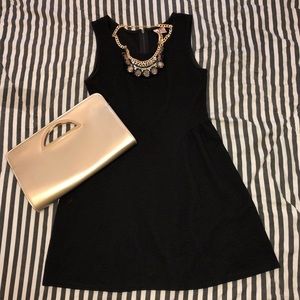 A-Line Black Cocktail Dress (Medium)